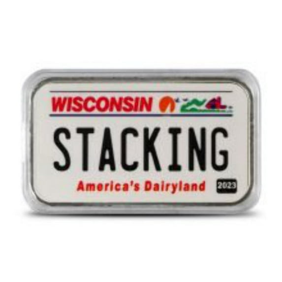 Wisconsin License Plate .999 Fine Silver Bar 1oz