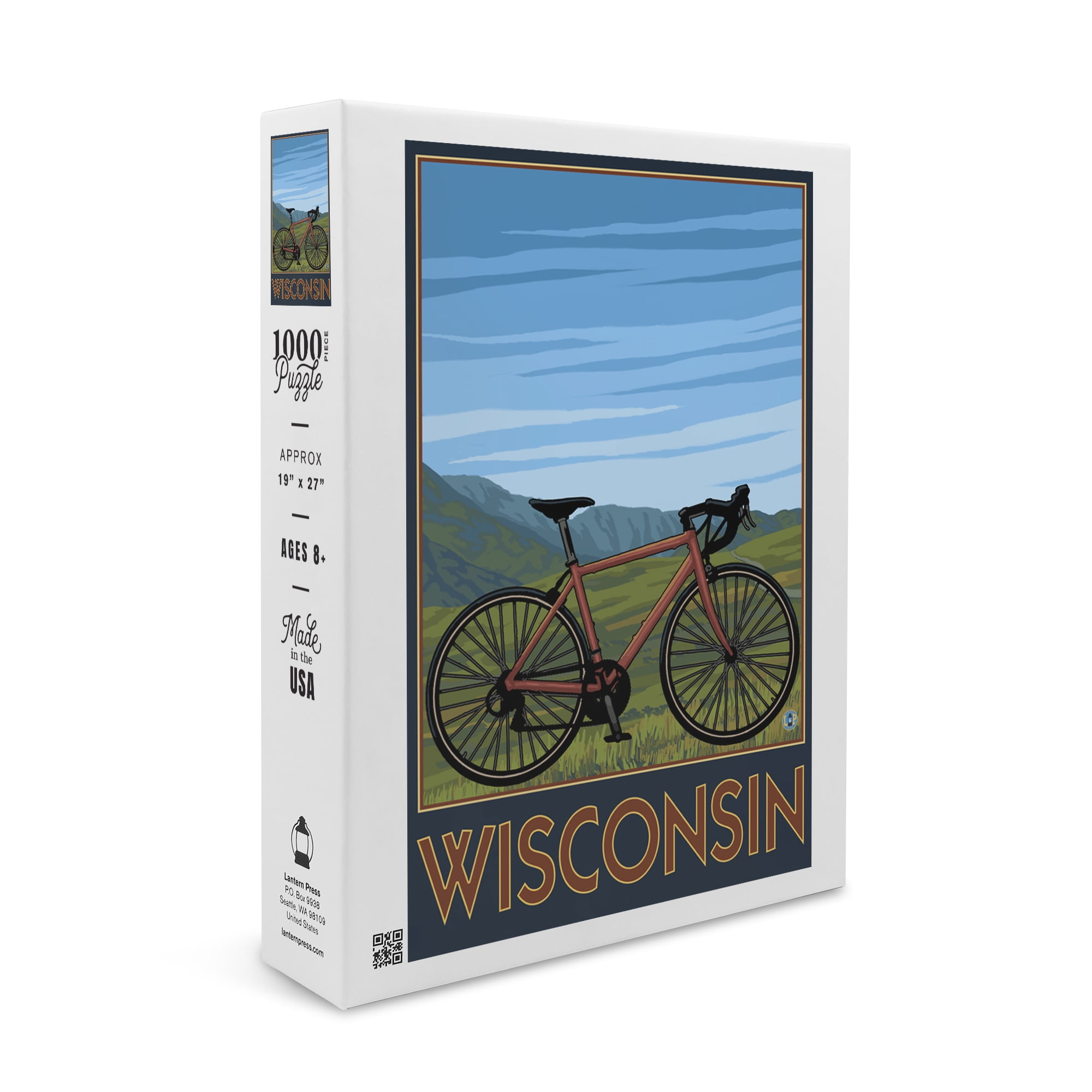 Wisconsin, Mountain Bike Scene (1000 Piece Puzzle, Size 19x27 ...