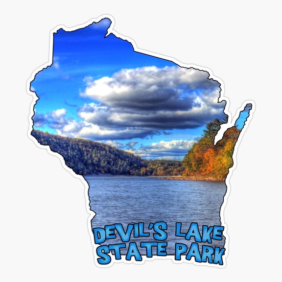 Wisconsin Outline Travel Vinyl Decal Sticker