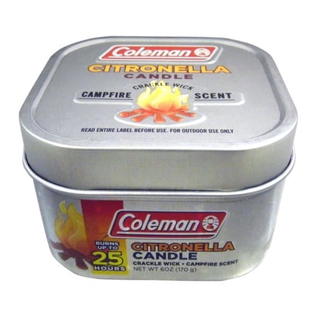 Wisconsin Pharmacal 2019 Coleman Citronella Tin Candle with Campfire Scent
