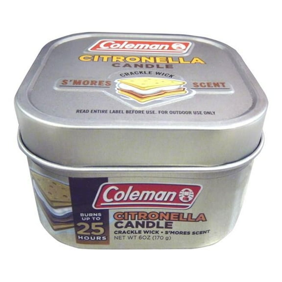 Wisconsin Pharmacal 2019 Coleman Tin Candle with Smores Scent