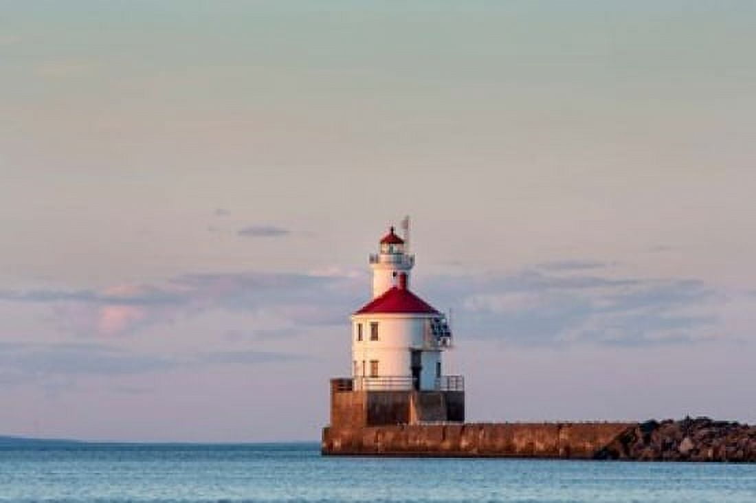 Wisconsin Point Lighthouse Superior Wisconsin Canvas Art - Chuck Haney DanitaDelimont (29 x 20)