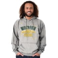 thumbnail image 1 of Wisconsin Say Cheese State Shape Unisex Plus Fleece Graphic Hoodie Brisco Brands 2X, 1 of 5
