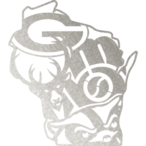 Wisconsin Sports - Metal Wall Art
