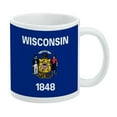thumbnail image 1 of Wisconsin State Flag White Mug, 1 of 4