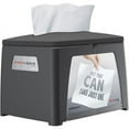 thumbnail image 1 of Wisconsin Tabletop Napkin Dispenser Interfolded Dispenser - 250 x Napkin - 8.4" Height x 6.3" Width x 6.5" Depth - Translucent Smoke - Refillable, Compact, Window, 1 of 2