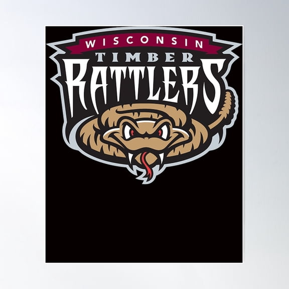 Wisconsin Timber Rattlers Icons Poster Wall Art Home Decor Office Wall Art Living Room Decor, Paper Poster Only