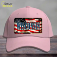 thumbnail image 1 of Wisconsin USA Novelty License Plate Hat Cotton Pink, 1 of 1