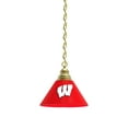 thumbnail image 1 of Wisconsin Badgers Primary Gold Chain Single Shade Billiard Light, 1 of 5