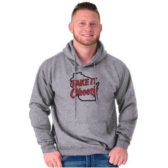 Wisconsin WI Cheese Lover Funny Cool Hoodie Sweatshirt Women Men Brisco Brands L