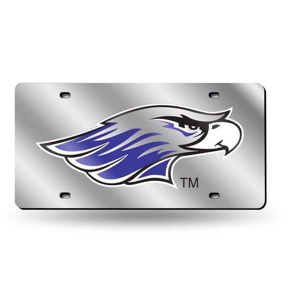 Wisconsin Whitewater NCAA Warhawks Acrylic License Plate Laser Tag