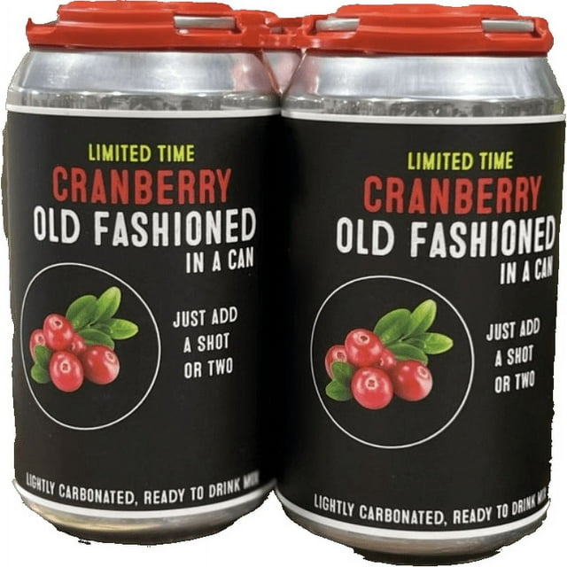 Wisconsin's Drink Old Fashioned in a Can Cranberry Cocktail and