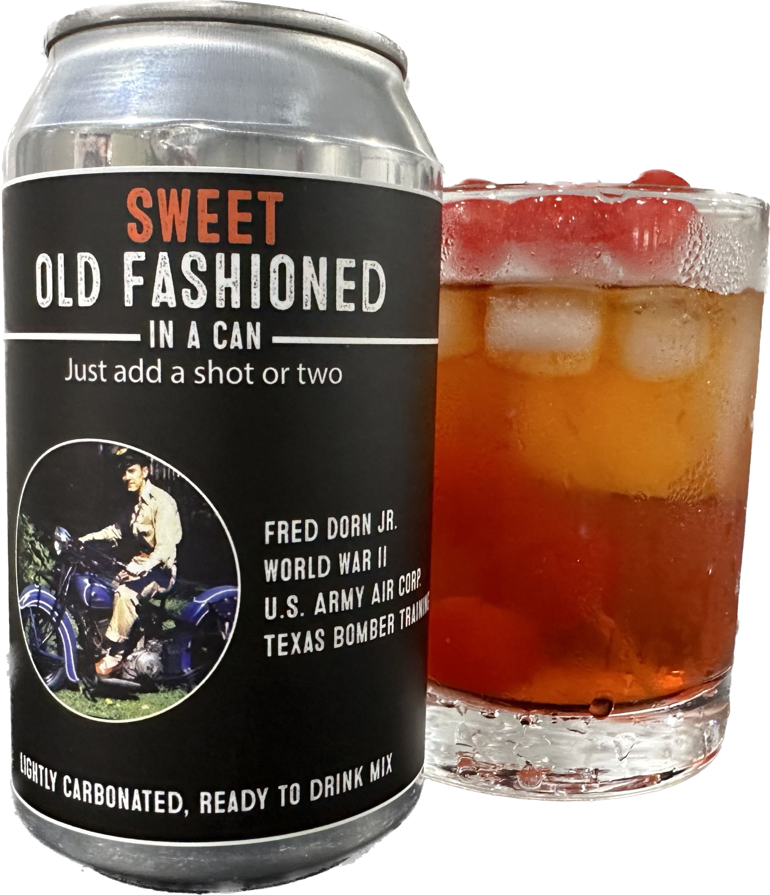 Wisconsin's Drink Sweet Old Fashioned in a Can Cocktail and Mocktail