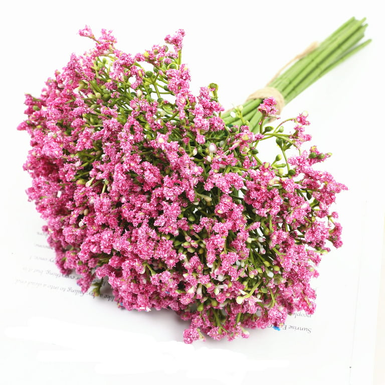 Babys Breath Artificial Flowers for Decoration Fake Gypsophila Bouquet for  Flower Arrangement Pink