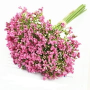 Wisdom Artificial plants,16pcs Babys Breath Artificial Flowers for Decoration Fake Gypsophila Bouquet for Flower Arrangement Light,Pink