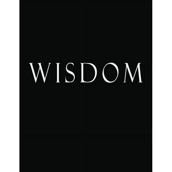 Wisdom: Black and White Decorative Book to Stack Together on Coffee Tables, Bookshelves and Interior Design - Add Bookish Charm Decor to Your Home - Stack Deco Books together to create Your unique Fas