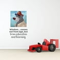 thumbnail image 1 of Wisdom Education Bear Life Quote Cartoon Quotes Decors Wall Sticker Art Design Decal for Girls Boys Kids Room Bedroom Nursery Kindergarten Home Decor Stickers Wall Art Vinyl Decoration (10x8 inch), 1 of 1
