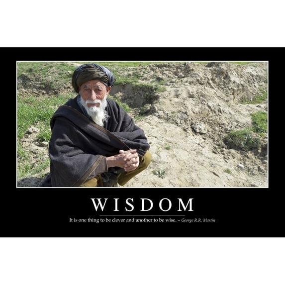 Wisdom: Inspirational Quote and Motivational Poster Poster Print