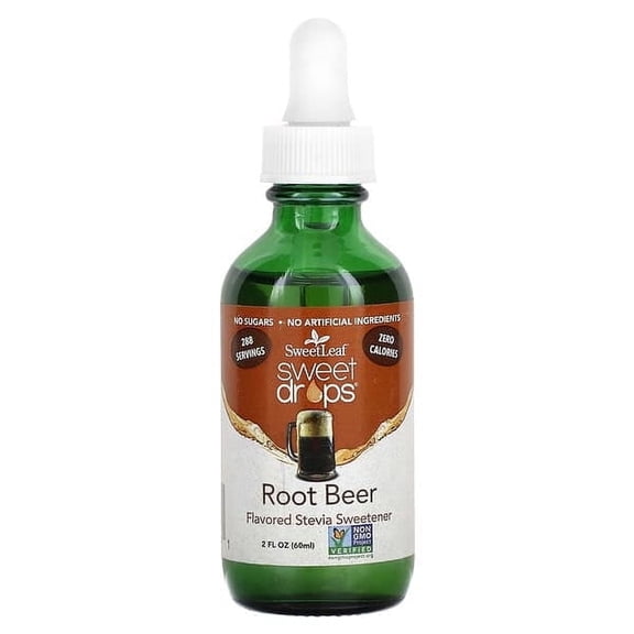 Wisdom Natural, SweetLeaf, Sweet Drops, Root Beer, 2 fl oz Pack of 4