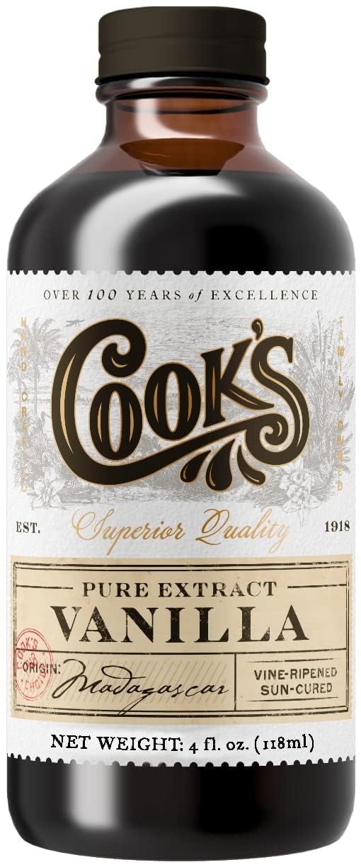 Pack of 6 Cooks Palm Extract Pure Organic Vanilla 4 oz