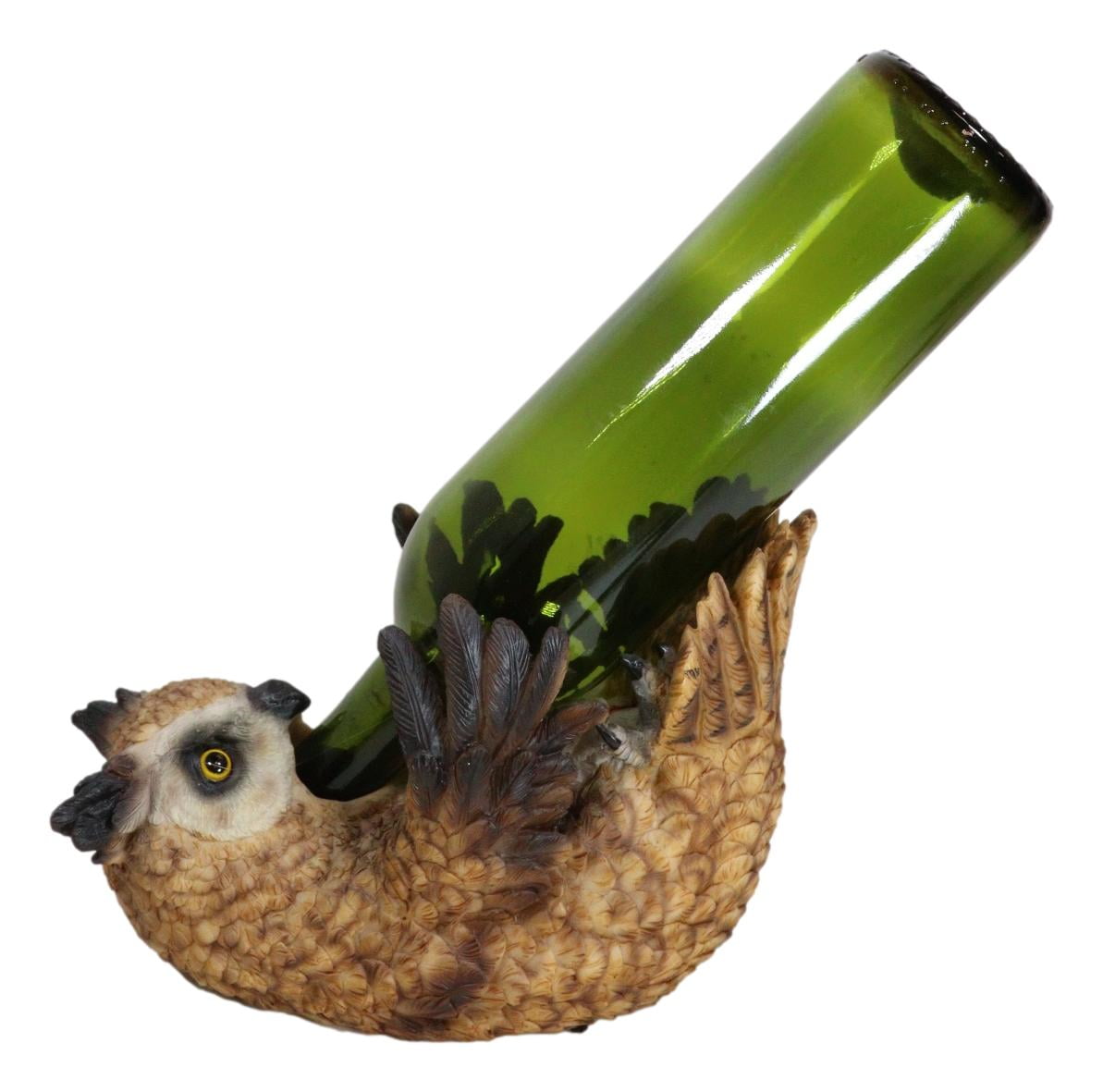 Wisdom Of The Woods Enchanted Great Horned Tiger Owl Wine Bottle Holder Decor Walmart
