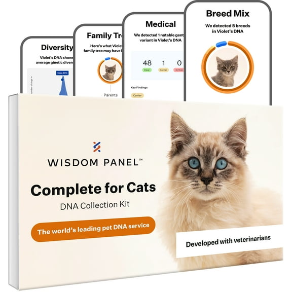 Wisdom Panel Complete Health and Ancestry for Cats, Cat DNA Test Kit