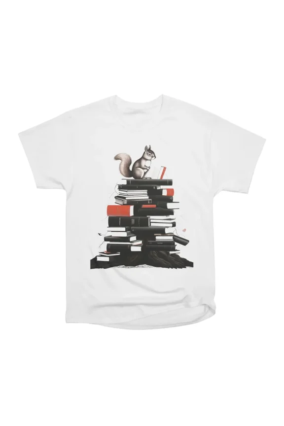 Wisdom Squirrel T-Shirt Tee Gift For Him Merch For Her Apparel For Friend