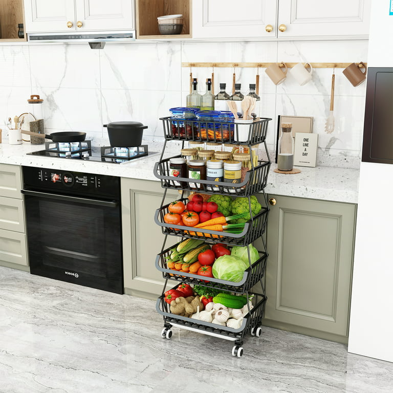 Potato and onion storage baskets  Smart kitchen, New kitchen, Kitchen  design