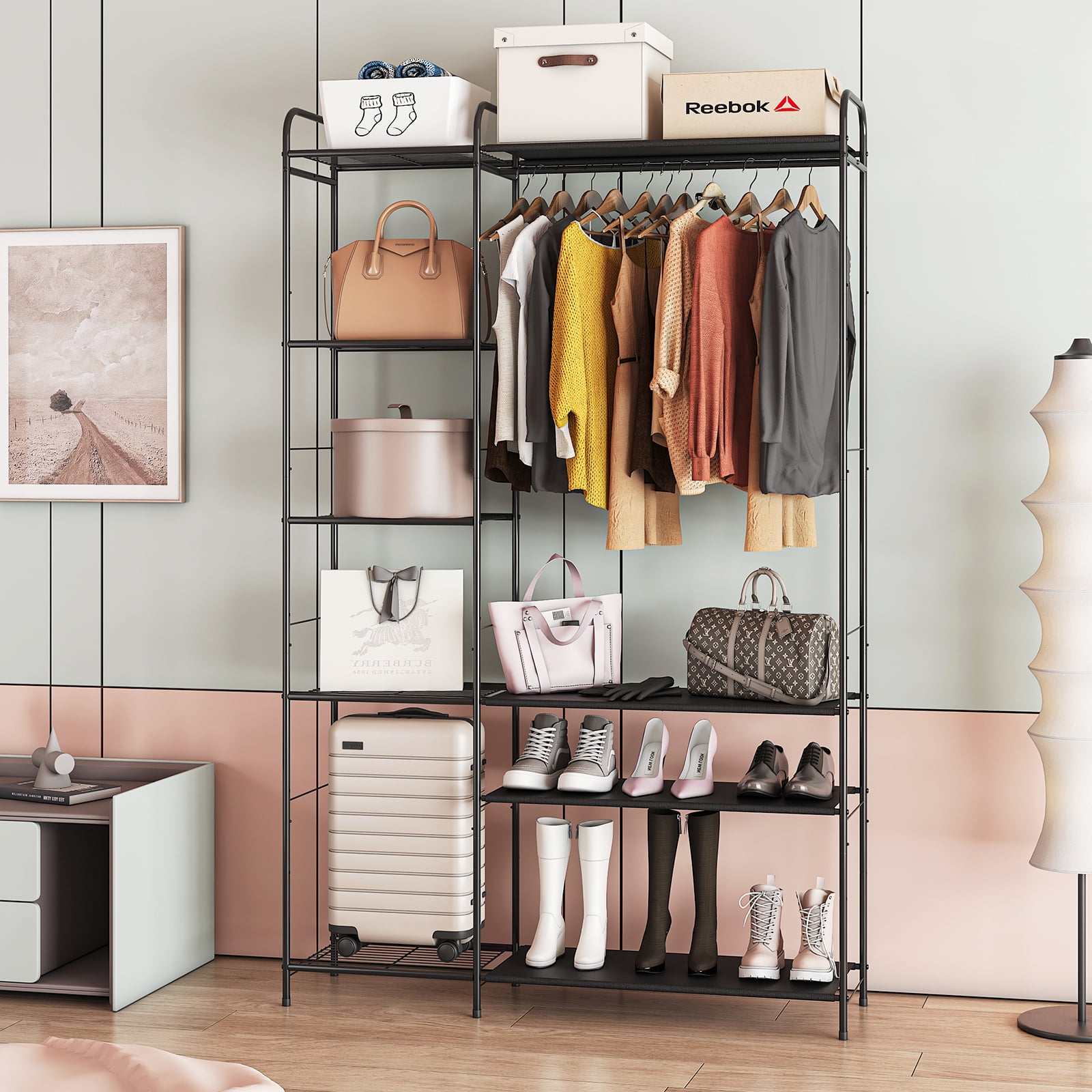 Wisdom Star Clothes Organizer,Freestanding Closet Closet Rack ...