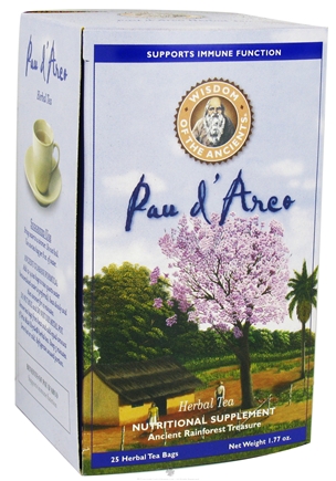 Wisdom of The Ancients Wisdom Natural Pau d'Arco Herbal Tea - 25 Tea Bags - image 1 of 2
