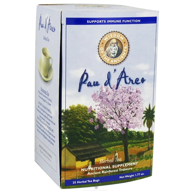 Wisdom of The Ancients Wisdom Natural Pau d'Arco Herbal Tea - 25 Tea Bags