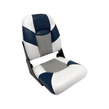 Wise 1461-1773 Baja Series High Back Boat Seat, Brite White / Grey / Midnight