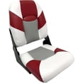 thumbnail image 1 of Wise 1461-1774 Baja Series High Back Boat Seat, Brite White / Grey / Dark Red, 1 of 2