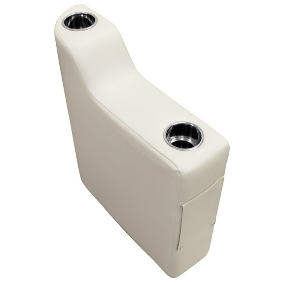 Wise 3010-990 Premier Series Pontoon Right Radius Arm Rest, Platinum