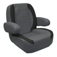 thumbnail image 1 of Wise 3127-1890 Premier Series Mid Back Pontoon Helm with Flip Up Arm Rests, Slate / Dark Neutral, 1 of 6