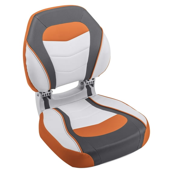Wise 3150-1816 Torsa Sport Folding Boat Seat, Orange/Reef Stone/Sky Grey
