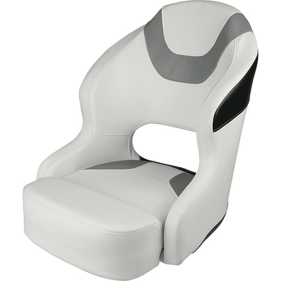 Wise 3314-1782 Baja Bucket Seat, Brite White/Grey/Black
