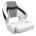 thumbnail image 1 of Wise 3338-1773 Baja XL Bucket Seat with Flip-Up Bolster, Brite White / Marble Grey / Midnight Navy, 1 of 6