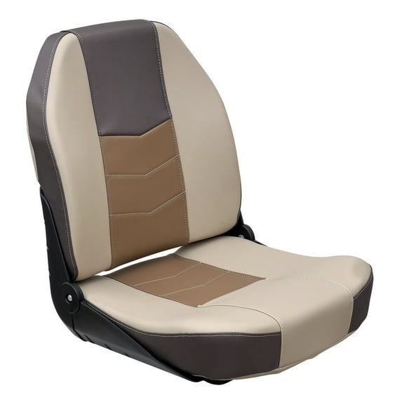Wise 3340-1790 Quantum Series Fold Down Fishing Boat Seat, Meteor / French Roast / Neutral