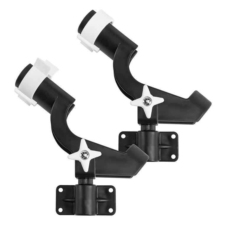 Wise 6039 Twin Pack Rod Holder with 2 Side Mounts, Black 