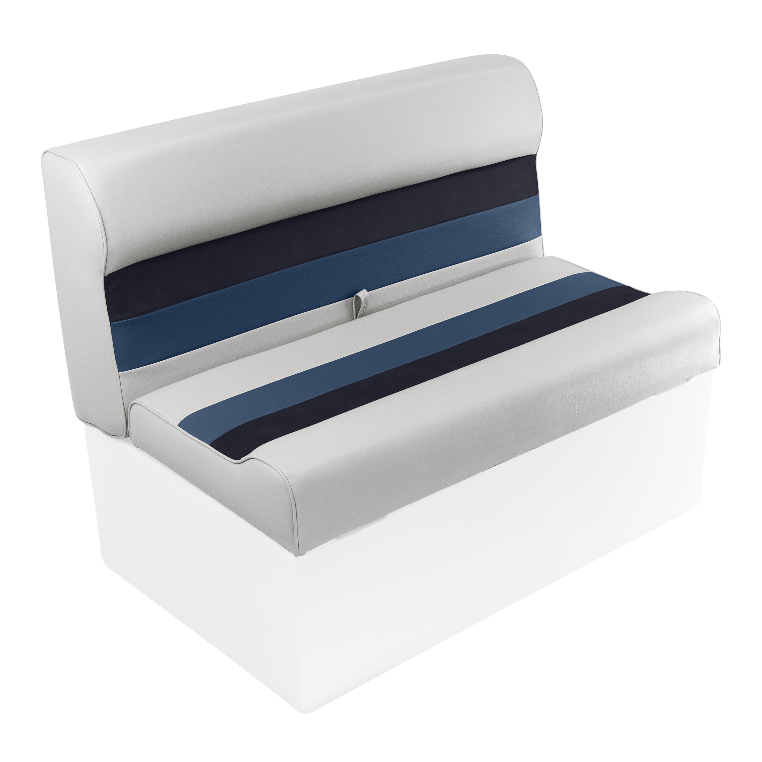 Wise 8WD100-1008 Deluxe Series Pontoon 37 In. Bench Seat and Backrest Cushion Set Only, Color: White/Navy/Blue Sansujyuku sansujyuku.com