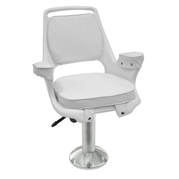 Wise 8WD1007-710 Captains Chair with 15" Fixed Height Pedestal and Seat Slide Combo