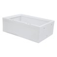 thumbnail image 1 of Wise 8WD125FF-1B-204 Deluxe Series Pontoon Flip-Flop Bench Seat Base, White, 1 of 2
