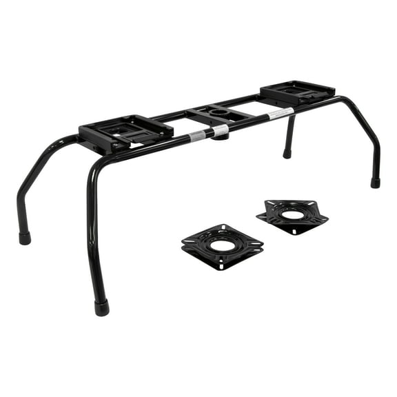Wise 8WD1280-SQR Dual Seat Stand with Quick Disconnect Release Brackets, Includes Two 7" Seat Swivels, Fits Most Boat Seats
