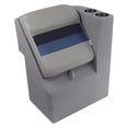 thumbnail image 1 of Wise 8WD1305R-1011 Deluxe Series Pontoon Right Radius Lean Back Recliner - Grey / Navy / Blue, 1 of 6