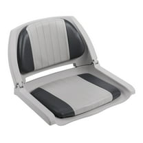 Wise 8WD139LS-012 Cushioned Fold-Down, Molded Fishing Seat, Grey/Charcoal