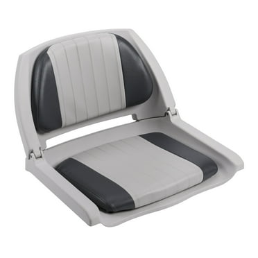 Wise 8WD139LS-012 Cushioned Fold-Down, Molded Fishing Seat, Grey/Charcoal
