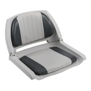 Wise 8WD139LS-012 Cushioned Fold-Down, Molded Fishing Seat, Grey/Charcoal