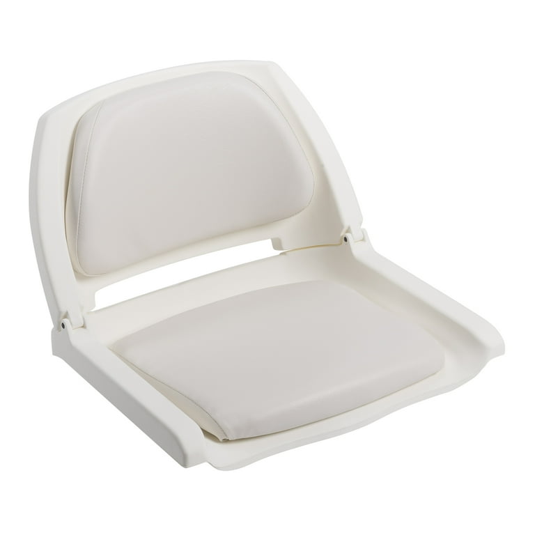 Wise Folding Fishing Boat Seat, White