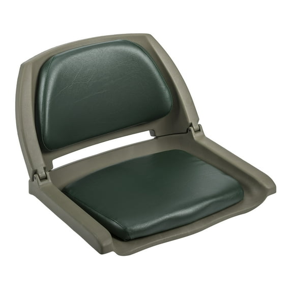 Wise 8WD139LS-713 Cushioned Fold-Down, Molded Fishing Seat, Green / Green